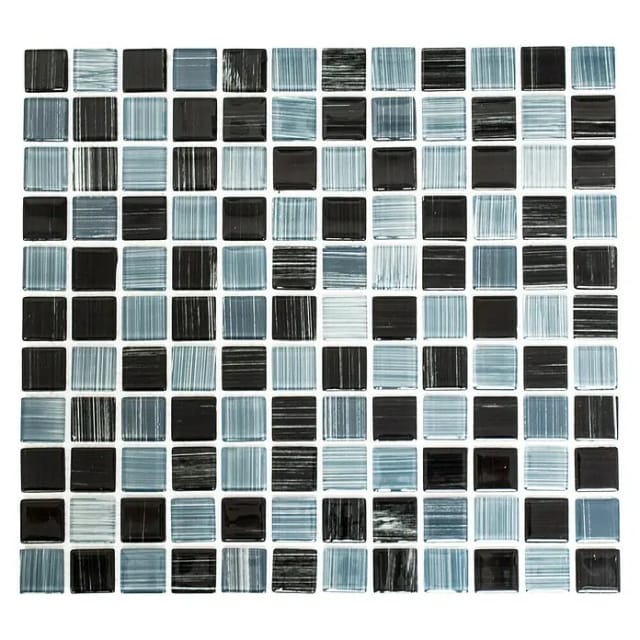 HuH Mosaik Mosaikmatte »Code«, BxL: 30,2 x 32,7 cm, Glas - schwarz