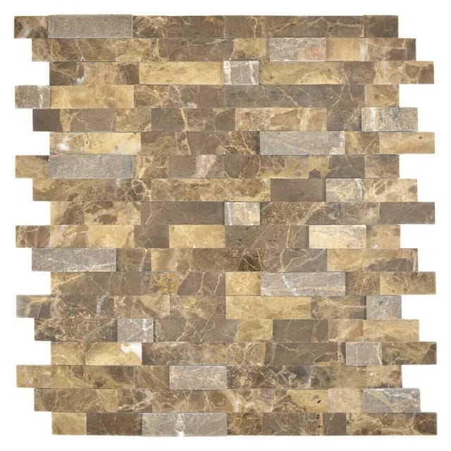 Stoneland Mosaikmatte »Stone«, BxL: 30 x 27,5 cm, Marmor - braun