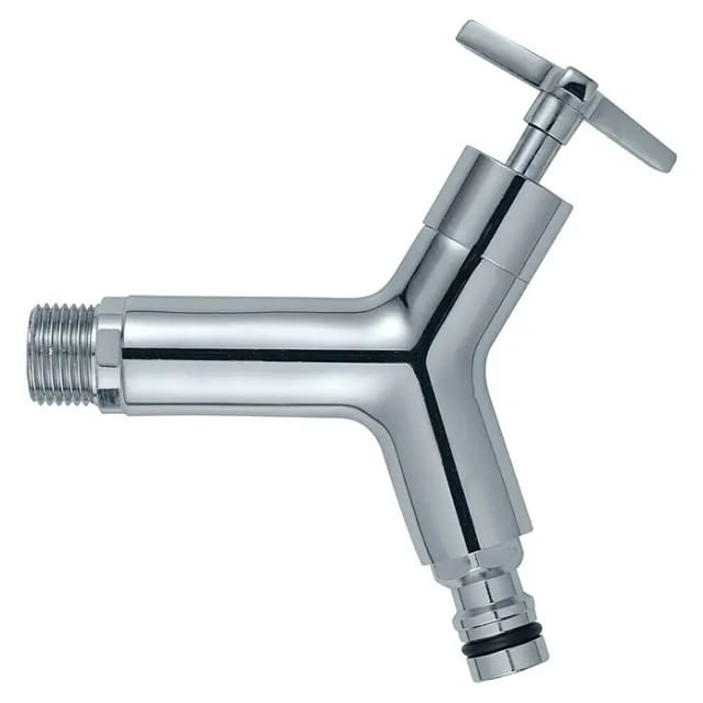 GARANTIA Auslaufhahn, Design Chrom 3/4" - silberfarben