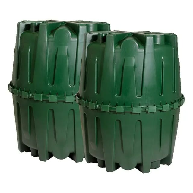 GARANTIA Sammelgrube, 2er-Set, 3200 L, grün