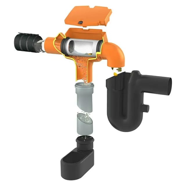 GARANTIA Filter-Ausbaupaket »SUPRA«, 2, intern gebogen - orange