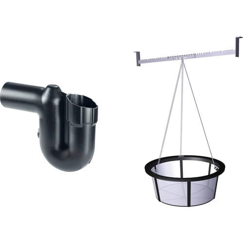 GRAF Filter-Ausbaupaket »PLATIN«, 2, Siebkorb Filter intern DN 110 - schwarz
