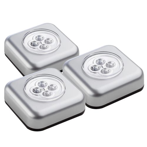 MÜLLER LICHT Batterieleuchte, BxH: 6,8 x 2,5 cm - silberfarben