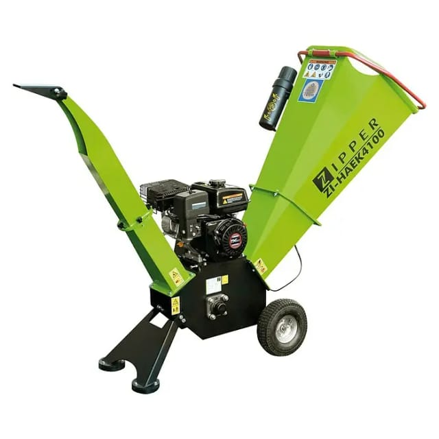 ZIPPER Häcksler, für eine Aststärke bis 100 mm, 4,1 kW, 4 Takt-Motor OHV - gruen
