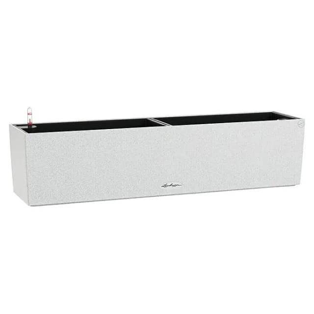 LECHUZA Balkonkasten »BALCONERA Stone«, BxHxT: 79 x 19 x 19 cm, Kunststoff - weiss