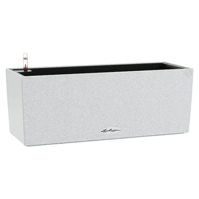 LECHUZA Balkonkasten »BALCONERA Stone«, BxHxT: 50 x 19 x 19 cm, Kunststoff - weiss