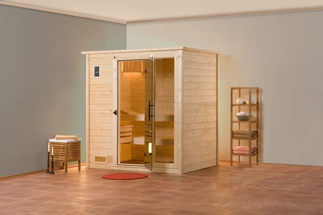 WEKA Sauna »Bergen 1«, BxHxT: 198 x 203,5 x 148 cm - braun