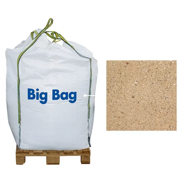 Sand, 1000 kg, Körnung: 2 mm - beige