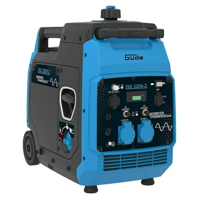 GÜDE Stromerzeuger »ISG 3200-2«, 4-Takt OHV Benzinmotor, 4,5 kW - blau