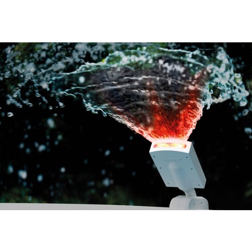 INTEX LED-Wasserfontäne, Eingebauter hydroelektrischer Generator, Lichtfarbe: weiß/rot/blau/grün - weiss