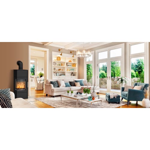 FIREPLACE Kaminofen »Royal«, schwarz, Stahl, 6 kW