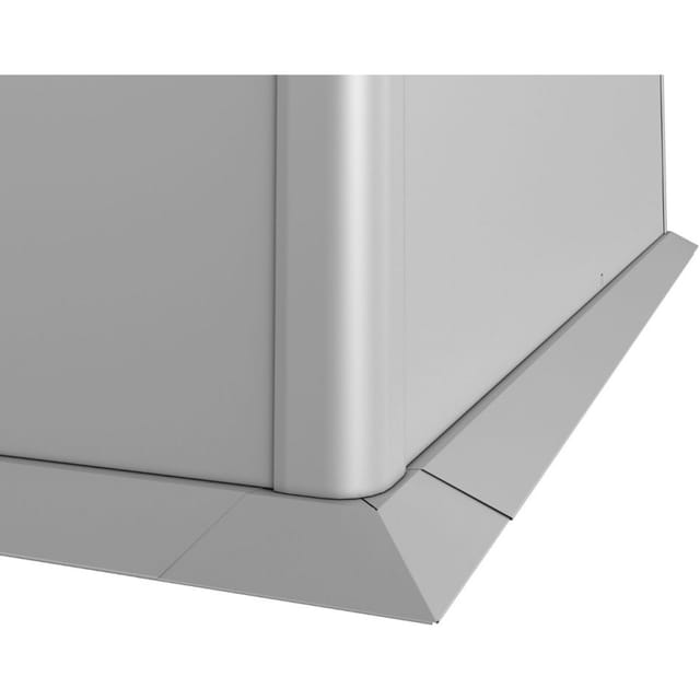 BIOHORT Mähkante, feuerverzinkt/Polyamid-einbrennlackiertes Stahlblech, silber-metallic - silberfarben