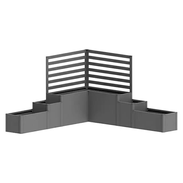 BIOHORT Blumenkasten »DaVinci«, BxHxT: 299,5 x 168 x 299,5 cm, Metall - grau