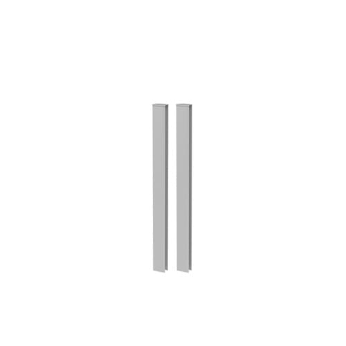 BIOHORT Eckprofil »DaVinci«, BxHxT: 3,9 x 91 x 7,2 cm, silber-metallic - silberfarben