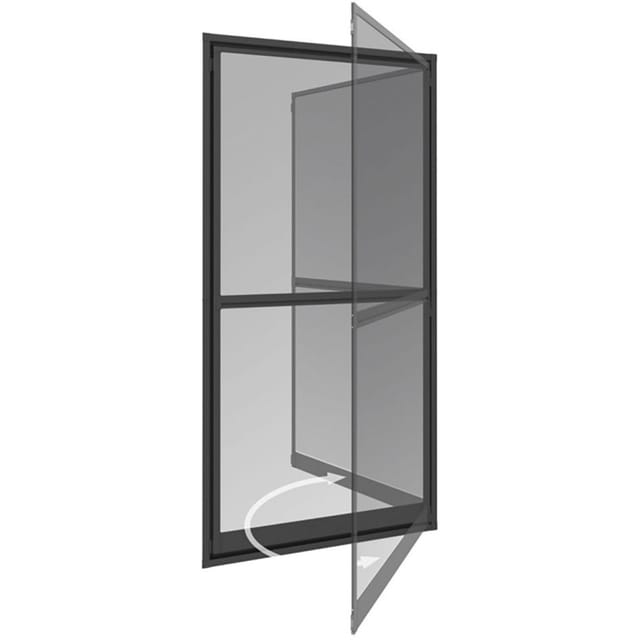 WINDHAGER Insektenschutz, IS Expert Pendeltür, 100 x 210 cm - silberfarben