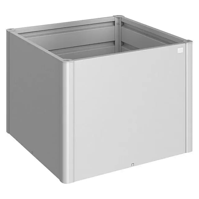 BIOHORT Hochbeet, 0,695 l, quadratisch - silberfarben