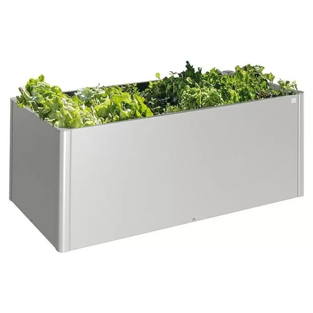 BIOHORT Hochbeet, 1,45 l, rechteckig - silberfarben