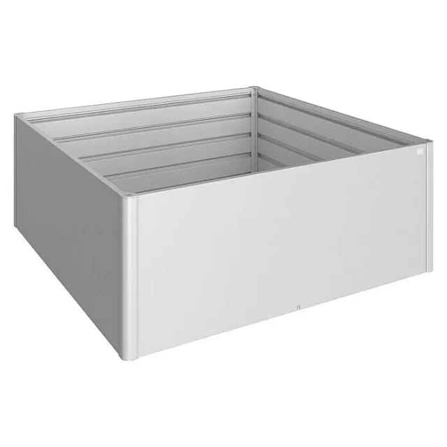 BIOHORT Hochbeet, 2,9 l, quadratisch - silberfarben