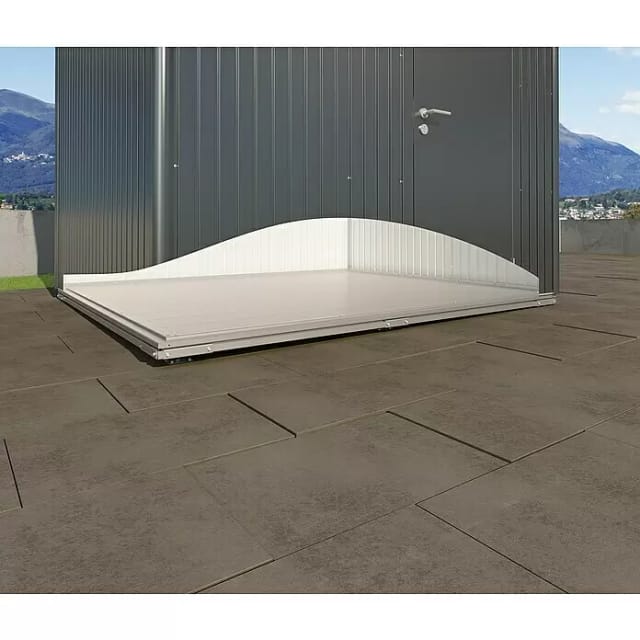 BIOHORT Fundament »Neo«, BxHxL: 334 x 18 x 334 cm, silberfarben