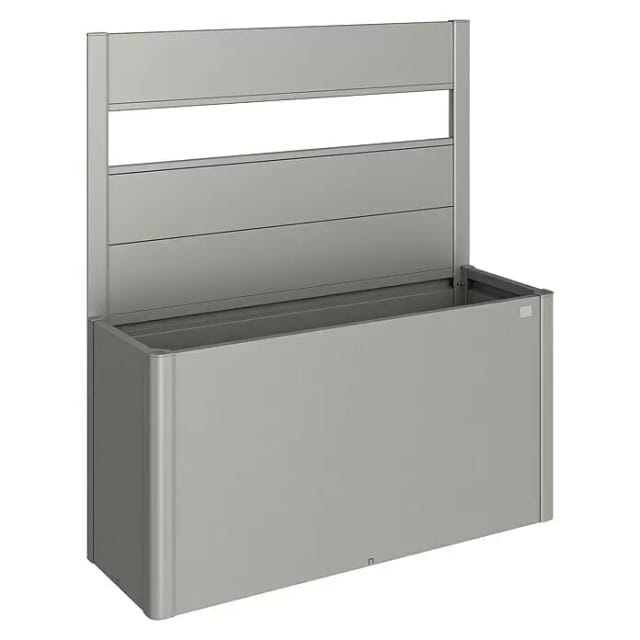 BIOHORT Sichtschutzelement »DaVinci«, mit Acrylglas, Metall, HxL: 91 x 152 cm - grau