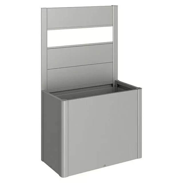 BIOHORT Sichtschutzelement »DaVinci«, mit Acrylglas, Metall, HxL: 91 x 102 cm - grau