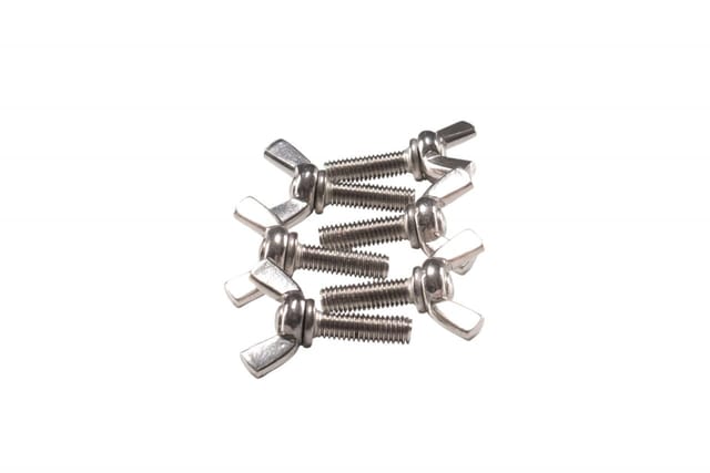 MaSys Flügelschrauben-Set, Länge: 16mm - silberfarben