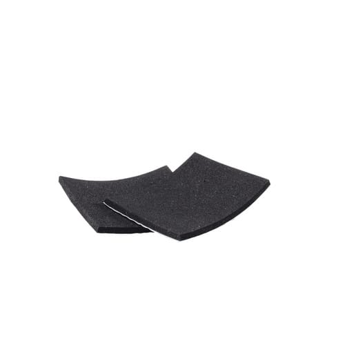 MaSys Gummi-Abschlusspad, Länge: 50mm - schwarz