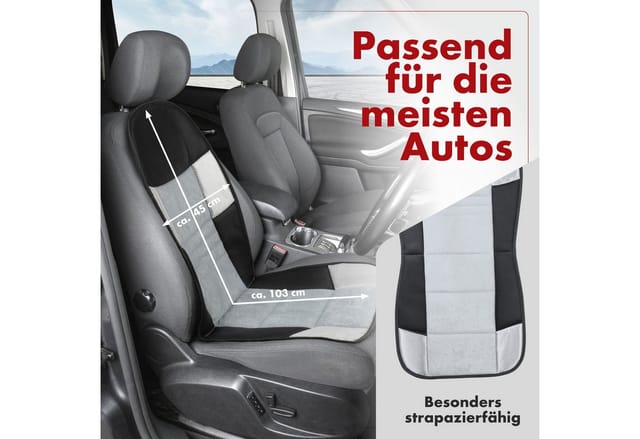 CarComfort Sitzauflage »Hunt«, Polyester - silberfarben