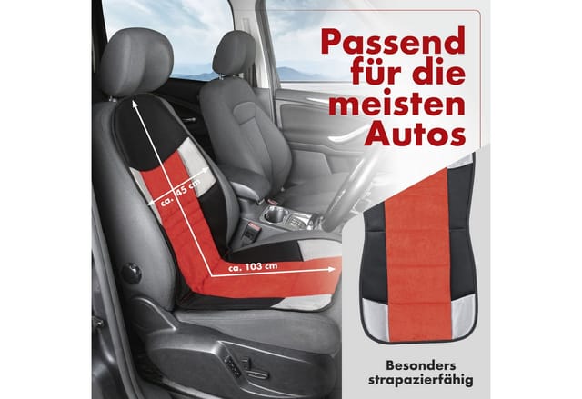 CarComfort Sitzauflage »Hunt«, Polyester - rot