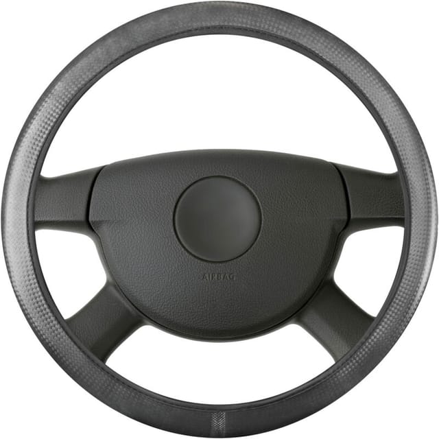 CarComfort Lenkradbezug »Top Grip«, Kunststoff - schwarz