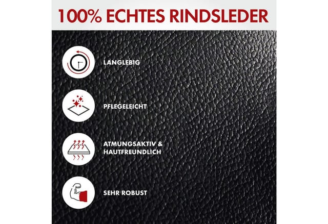 WALSER Sitzbezug »Ranger«, Leder - schwarz