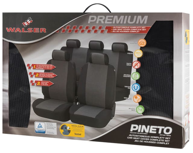 WALSER Sitzbezug »Pineto«, Polyester - schwarz
