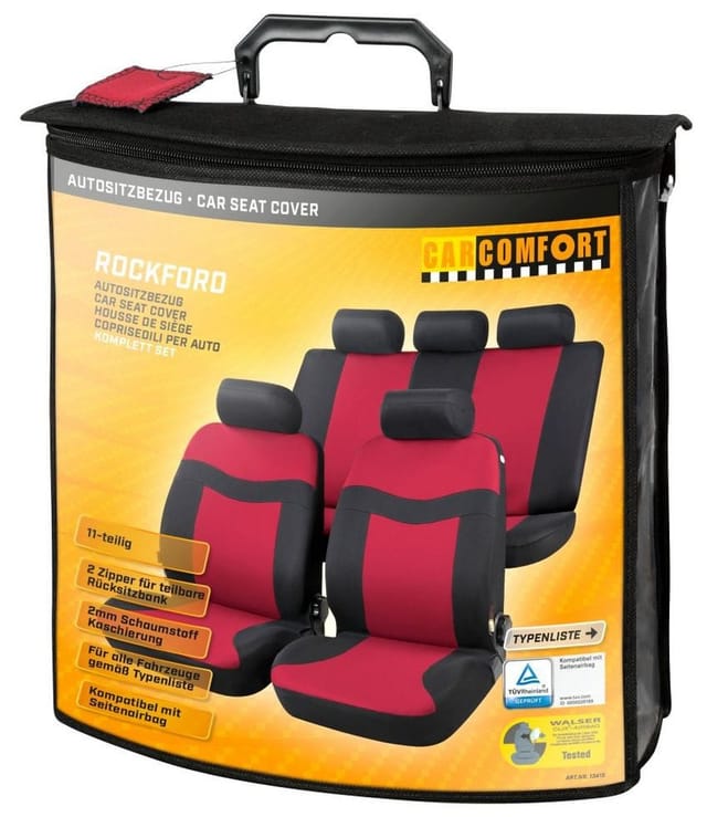 CarComfort Sitzbezug »Rockford«, Polyester - rot