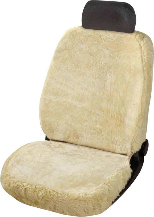 WALSER Sitzbezug »Monette«, Plueschfell - beige