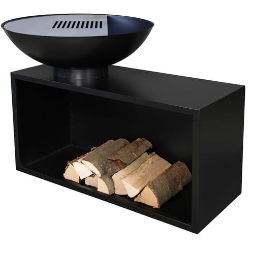 BUSCHBECK Planchagrill »Giant«, Höhe: 86 cm, schwarz