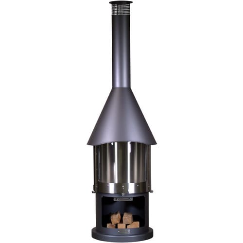 BUSCHBECK Grillkamin »Melbourne«, BxHxT: 65 x 230 x 65 cm - grau