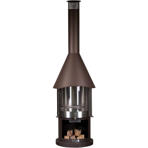 BUSCHBECK Grillkamin »Melbourne«, BxHxT: 65 x 230 x 65 cm - braun