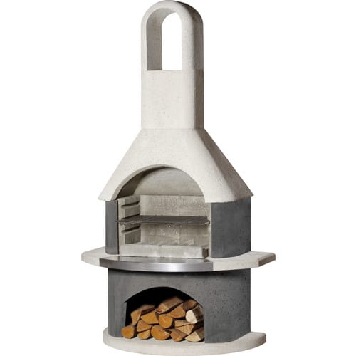 BUSCHBECK Gartengrillkamin »Stockholm«, BxHxT: 65 x 203 x 110 cm - weiss