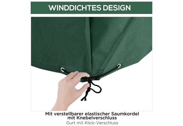 Outsunny Schutzhülle, BxHxT: 135 x 75 x 135 cm, Textil - gruen