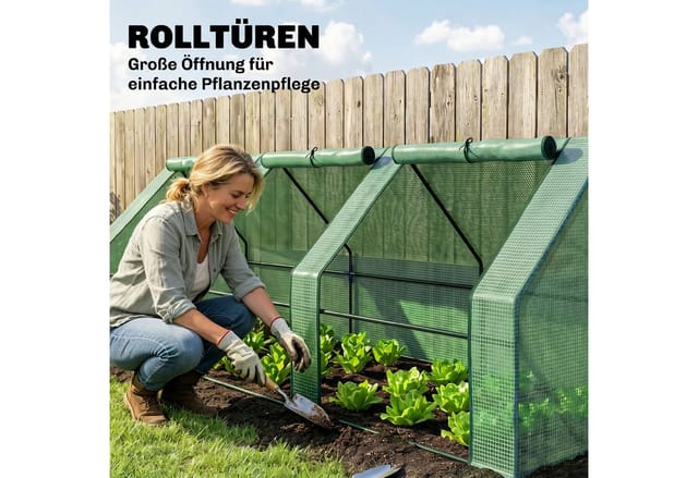 Outsunny Mini-Gewächshaus, BxHxL: 90 x 90 x 270 cm - gruen