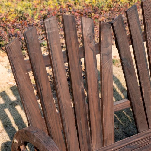 Outsunny Gartenbank, Holz, 2-Sitzer, BxHxT: 108 x 95 x 66 cm - braun