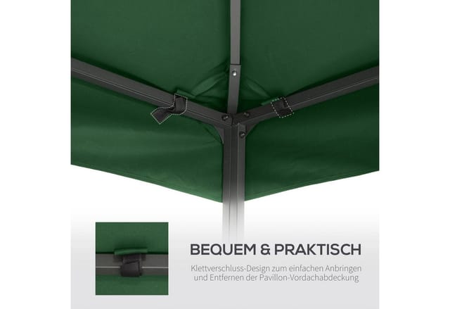 Outsunny Ersatzdach für Pavillon, grün, 300 x 300 cm - gruen