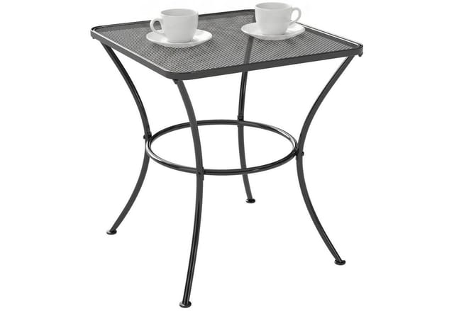 Outsunny Beistelltisch, BxHxT: 45 x 50 x 45 cm, schwarz, Gestell aus Metall