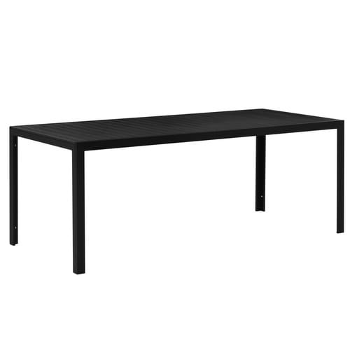 Outsunny Gartentisch, BxHxT: 190 x 72 x 84,5 cm, schwarz, Gestell aus Aluminium