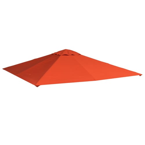 Outsunny Ersatzdach für Pavillon, orange, 300 x 300 cm