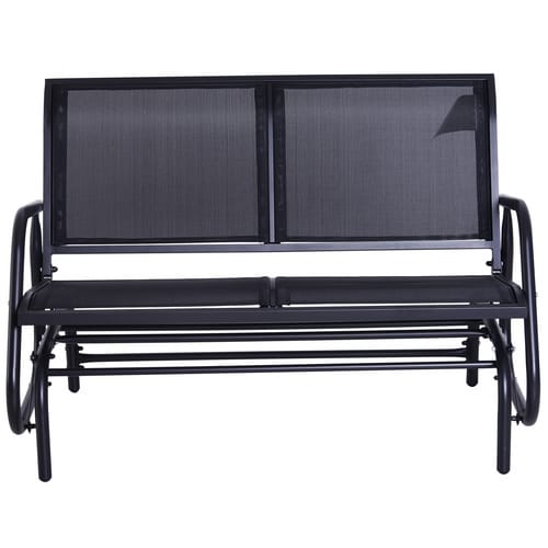 Outsunny Schaukelbank, Textil, 2-Sitzer, BxH: 70 x 88 cm - schwarz
