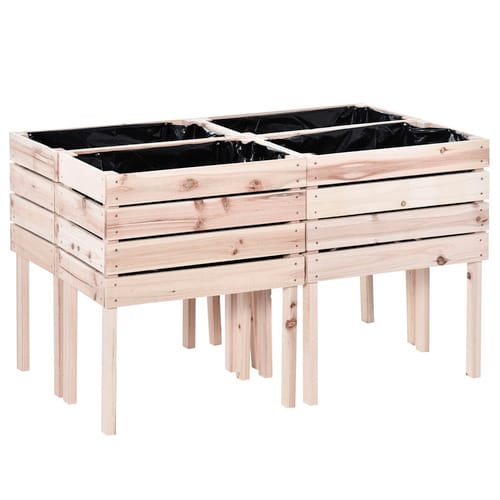 Outsunny Hochbeet, BxHxL: 30 x 60 x 50 cm, tannenHolz/Kunststoff - beige