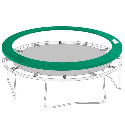 HOMCOM Trampolinzubehör, Ø 366 cm - gruen