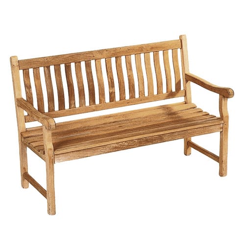 DEVRIES Bank, Teak, 3-Sitzer, BxHxT: 190 x 94 x 54 cm - braun