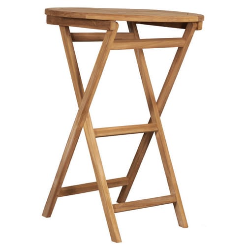 DEVRIES Stehtisch »Woodie«, BxHxT: 80 x 110 x 80 cm, Tischplatte: Teakholz - braun